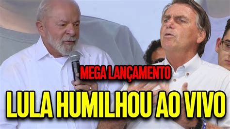 LULA FAZ MEGA LANÇAMENTO E BOLSONARO FICA FURIOSO COMEMORAÇÃO