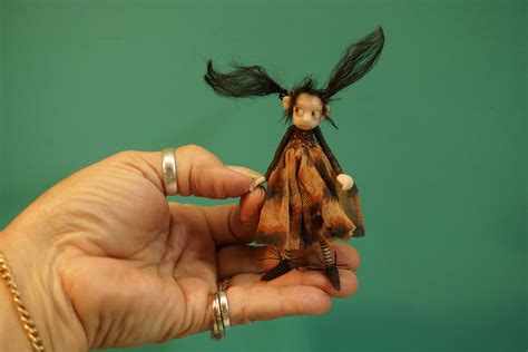 Ooak Poseable Inch Woodland Fairy Doll Dinky Darlings Polymer