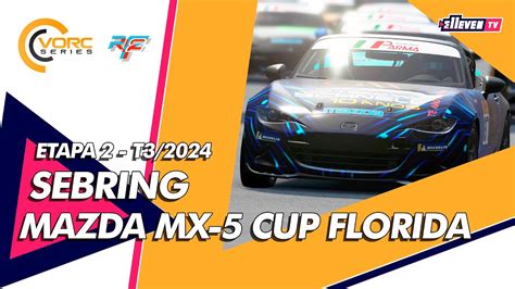 VORC Series Auto Mecânica Parma Mazda MX 5 Cup Sebring 2ª Etapa