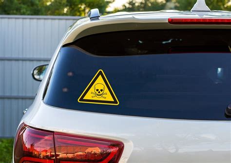 Dangerous Decal Danger Warning Decal Warning Sign Sticker Funny Car