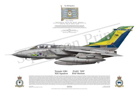 Tornado GR4 13 Sqn Special Tail Print Squadron Prints