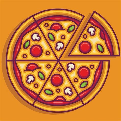 Full Pizza Illustration Tutorial Using Adobe Illustrator No Drawi