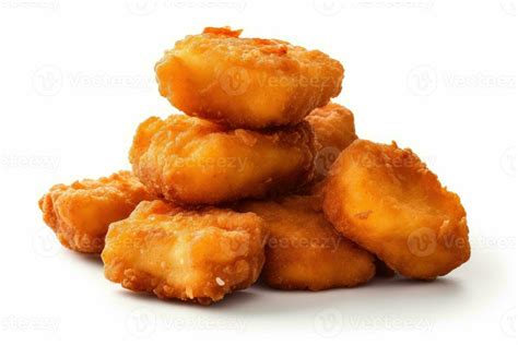 stock photo of chicken nugget food photography isolated white ...