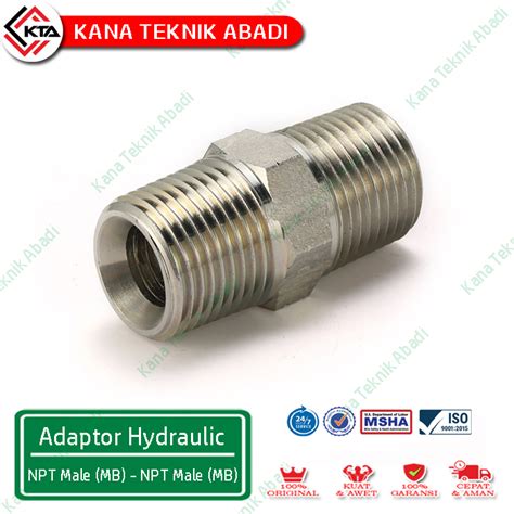 Jual Double Nepel MB X MB NPT Male X NPT Male Adapter Hydraulic 1N