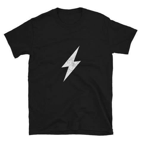 Lightning Bolt Graphic Tee Shirt Short Sleeve Unisex T Shirt Etsy