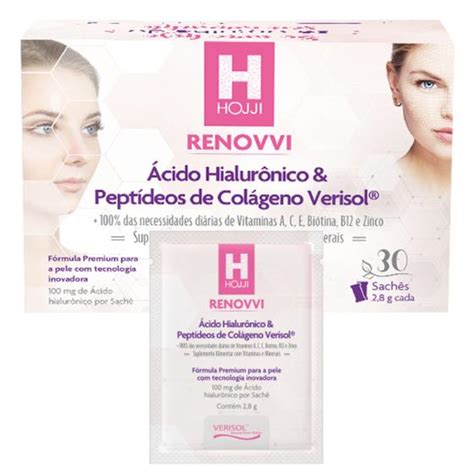 Ácido Hialurônico Peptidios De Colágeno Verisol Vit A C E Zinco