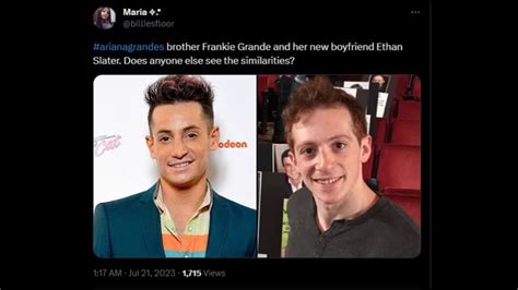 "Reskinned version of Ariana's brother": Ethan Slater and Frankie ...