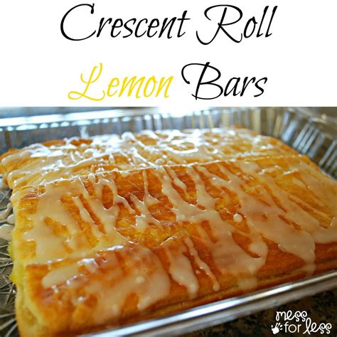 Lemon Bar Crescent Recipe Mess For Less