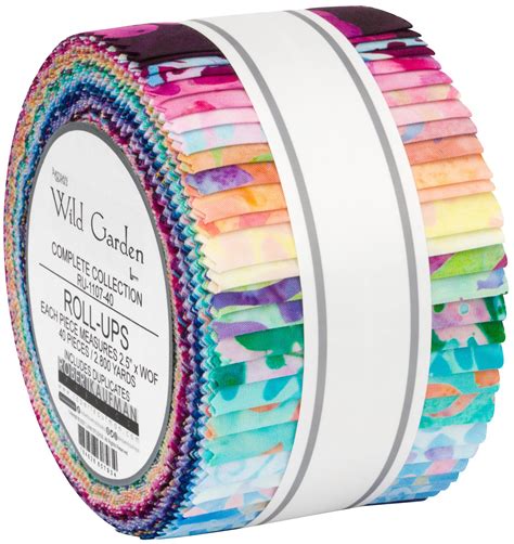 Robert Kaufman Fabrics Artisan Batiks Wild Garden Jelly Roll By Lunn