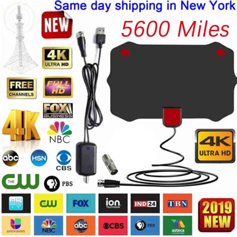 5600 Miles Digital TV Antenna Range Signal Enhancement Amplifier HDTV