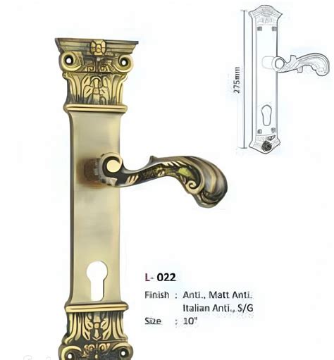 Silver L016 Brass Mortice Handles Length 2 Inch Exterior Door At Rs 1250piece In Aligarh