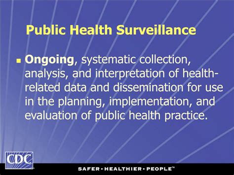 PPT Overview Of Uses For Public Health Surveillance PowerPoint