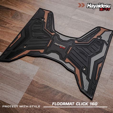 Hayaidesu Honda Click Premium Quality Carpet Motorcycle Floor Mat