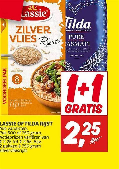 Lassie Of Tilda Rijst Aanbieding Bij Dekamarkt