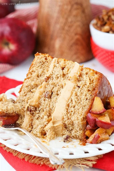 Caramel Apple Pecan Layer Cake Life Love And Sugar