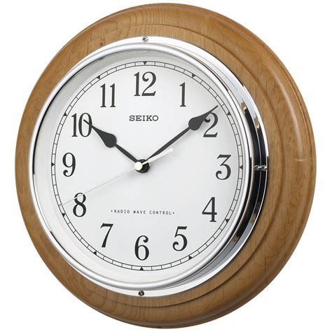 Round Radio Controlled Quartz Wall Clock Qxr129s