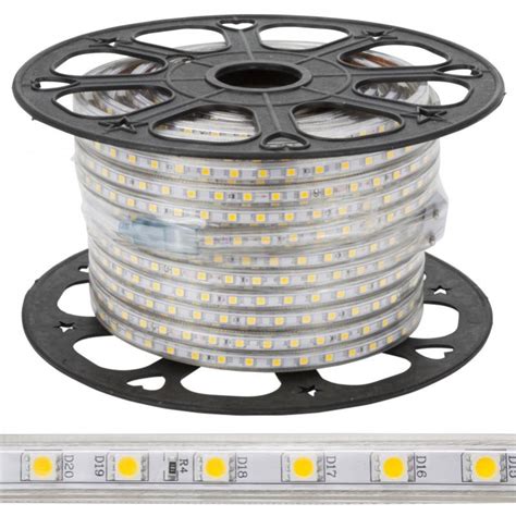 Bande De 60 LEDs M 500W 42 000Lm SMD5050 220VAC IP65 X50M 40 000H