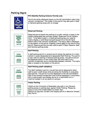 Fillable Online Newcastle Edu Signs Outline PDF 107KB University Of