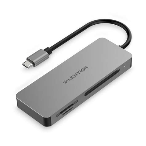 Lention Usb C Hub With Sdmicro Sd 30 Card Readerlention