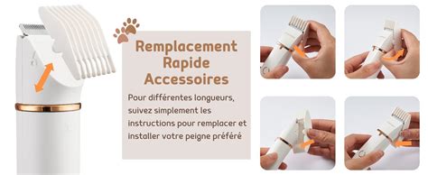 Barberboss Tondeuse Pour Chien Sans Fil Kit De Toilettage Pour