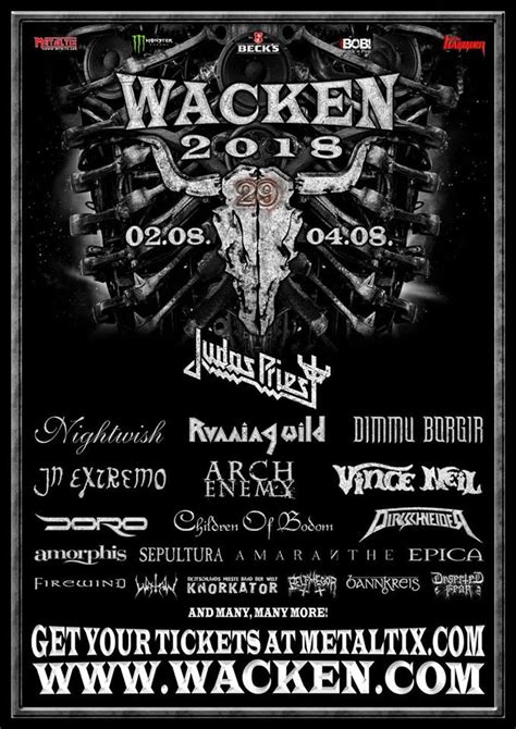 Nuevas Confirmaciones Del Wacken Open Air 2018 Metaltrip