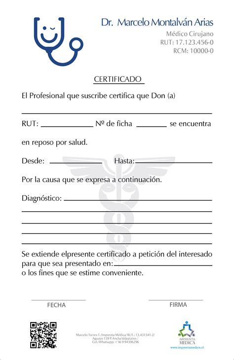 Certificado Medico Ejemplo Word Image To U