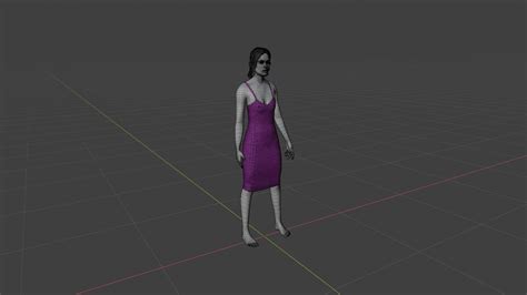 3d Model Woman Vr Ar Low Poly Cgtrader