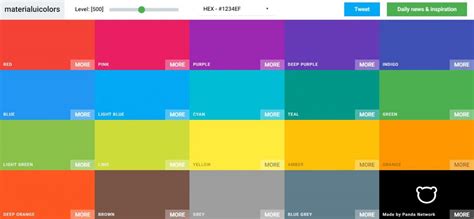 Material Design Color Palette