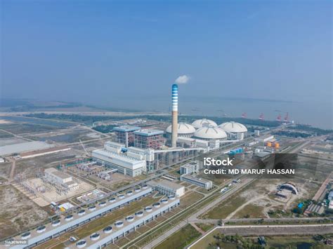 Aerial View Of Payra Thermal Power Plant Patuakhali Bangladesh Mega