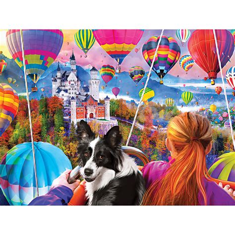 Neuschwanstein Ballons Large Piece Jigsaw Puzzle Spilsbury