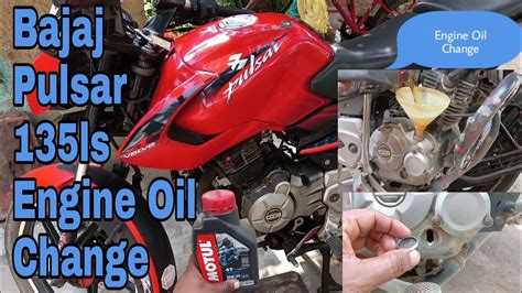 Bajaj Pulsar 135 Engine Oil Change How To Change Engine Oil Pulsar 135