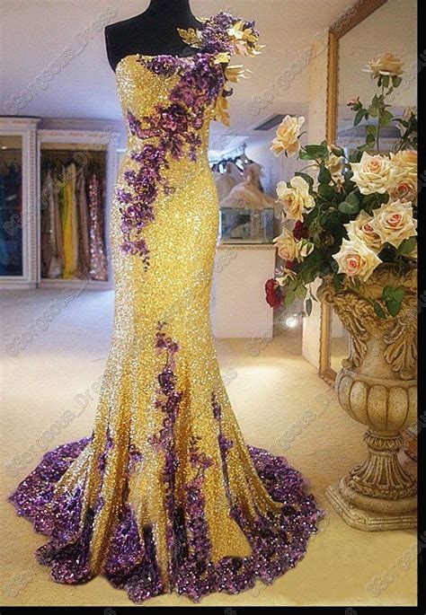 Newest Luxury Sexy Sequin Lace Strapless Purple Flowers Evening Dresses Party Gowns Wedding