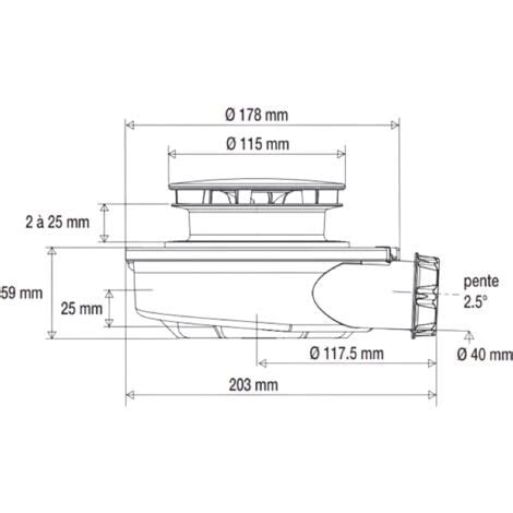 Bonde De Douche Ultra Rapide Et Extra Plate Pour Receveur D Sortie