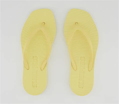 Sleepers Sleepers Tapered Flip Flops Mellow Yellow Womens Sandals