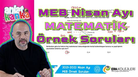 Meb Nİsan Ayı Örnek Sorular Matematik Lgs 2022 8 Sınıf Nisan Ayı