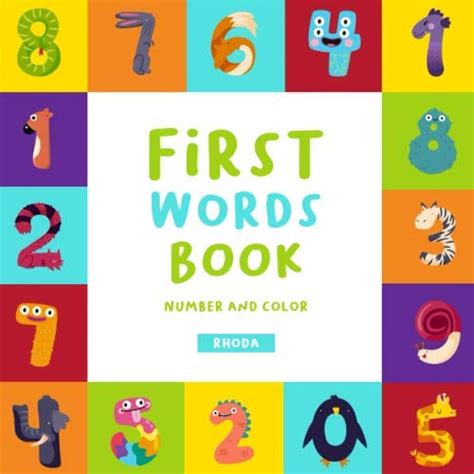 First Word Book: Number And Color Picture Book For Baby by Rhoda Books ...