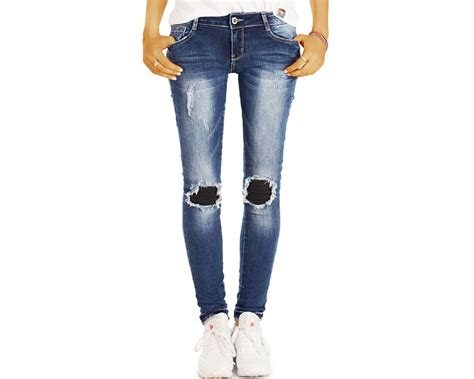 Be Styled Skinny Hüftjeans Destroyed And Ripped Slimfit Stretch Röhrenjeans Damen J02l Q