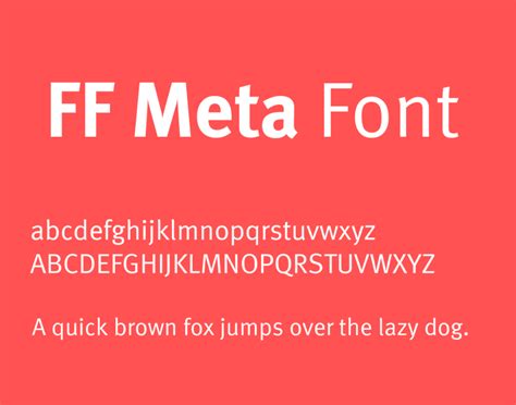 FF Meta Font Free Download - Free Fonts