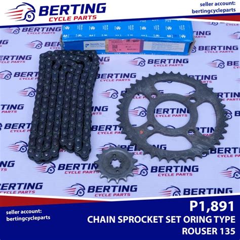 Chain Sprocket Set Oring Type Rouser T T Genuine Je