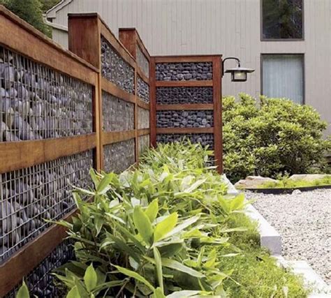 23 Fabulous Gabion Fence Design For Garden Landscaping Ideas Fence