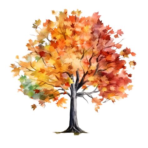 Watercolor Tree Fall