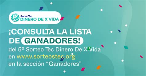 Sorteos Tec on Twitter Consulta la Lista Oficial de Ganadores del 5º