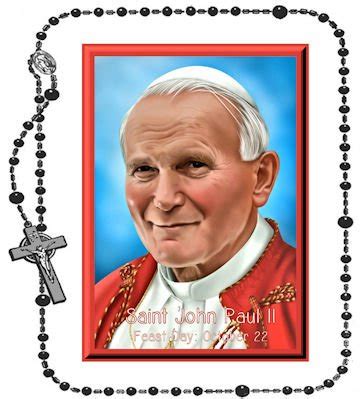 Pope John Paul Ii Praying The Rosary