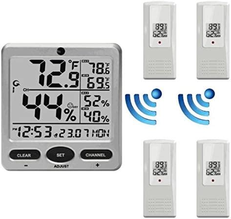 Amazon Ambient Weather Ws X Wireless Indoor Outdoor Channel