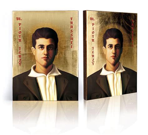 Icon Of Blessed Pier Giorgio Frassati Handmade Icon Wooden Icon Natural Board Bl Pier