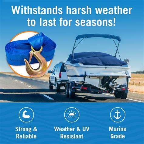 Boat Trailer Winch Strap Replacement - Heavy-Duty with Hook – Better Boat