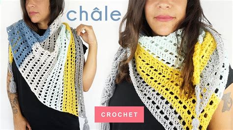 TUTO comment faire un châle au crochet moderne et très facile