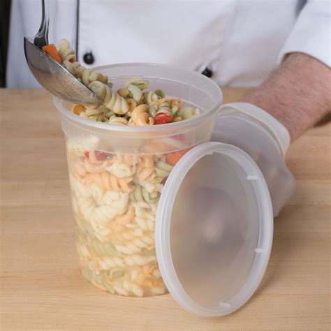 Oz Plastic Deli Containers With Lids Case