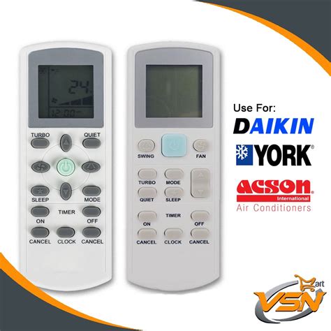 Vsnmart Daikin York Acson Universal Aircond Air Cond Remote Control