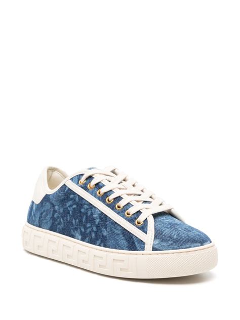 Versace Greca Barocco Jacquard Sneakers Farfetch